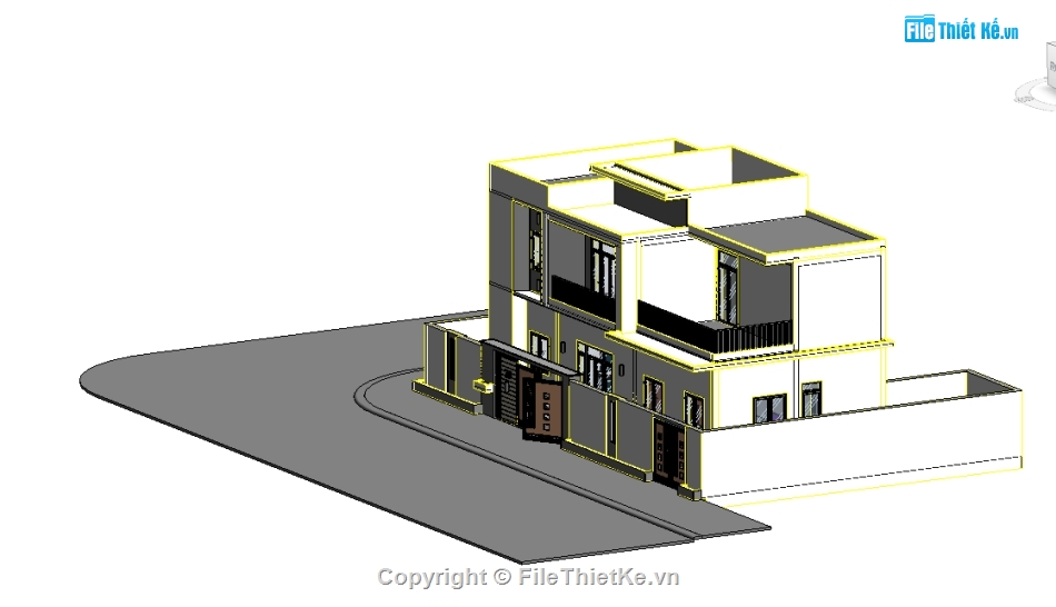 File REVITbiệt thự 2 tầng,kiến trúc revit 2 tầng,revit 2 tầng 7.5x16m,Bản vẽ revit 2 tầng 7.5x16m